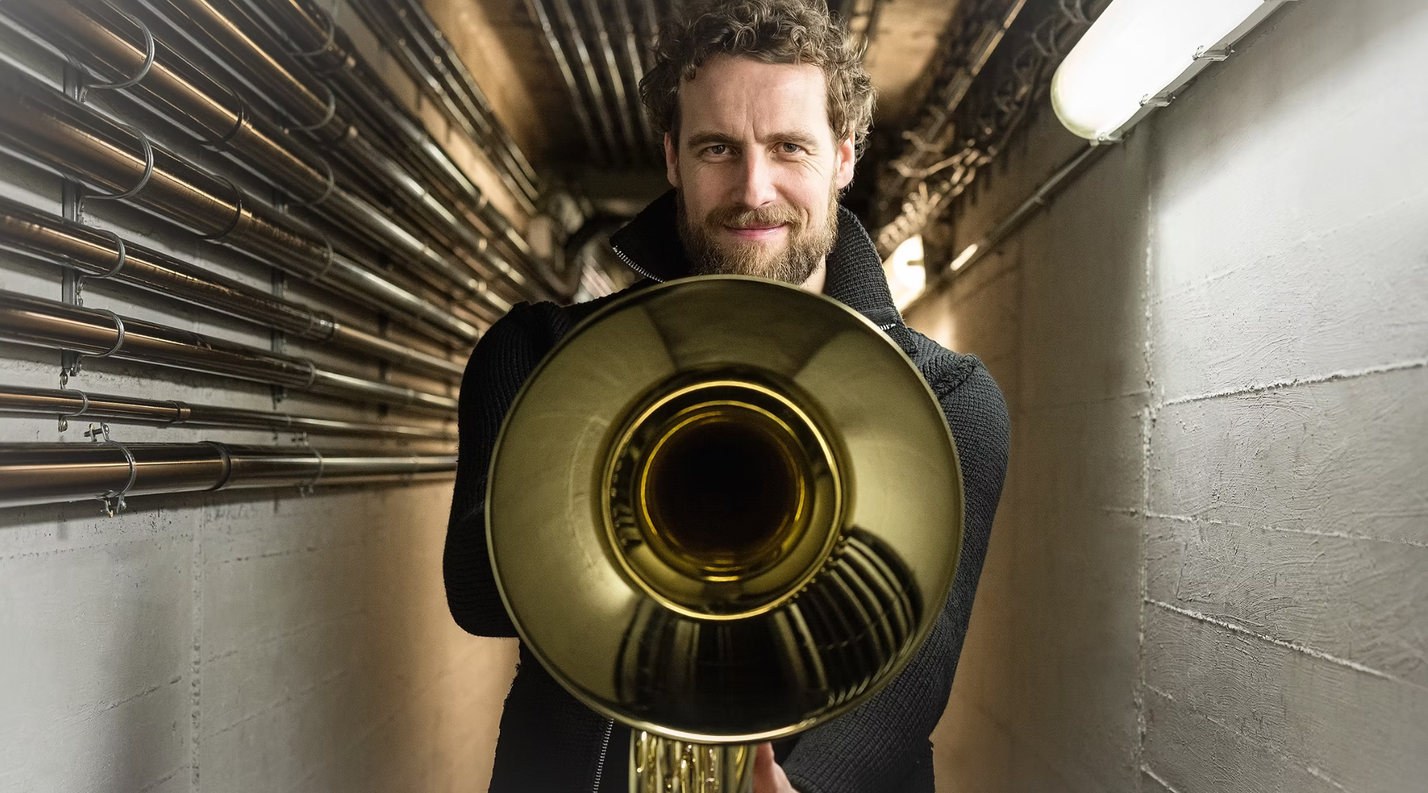 Christian Loferer Hornist Christian Loferer mit Klangfabrik